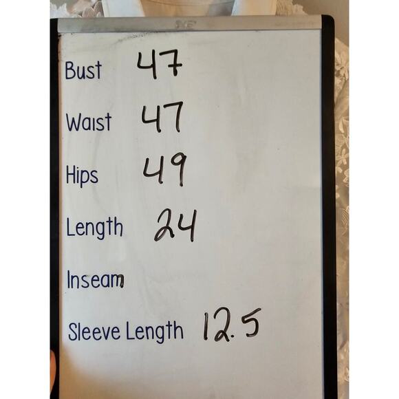 Chicos sz 2.5 white Lace Applique Shirt sz 14 XL new with tags WT368 - Picture 8 of 8